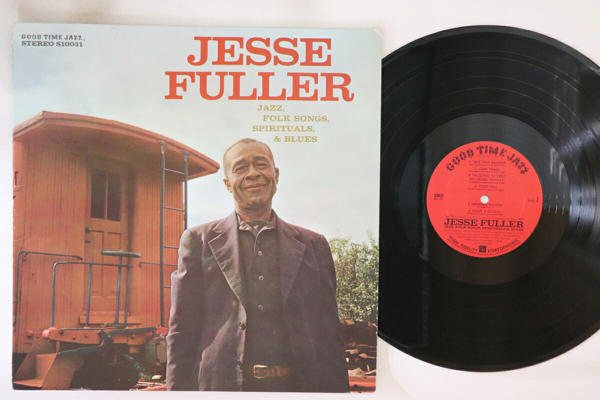 Jesse Fuller LP Jazz Folk Blues S10031 Used VG Vinyl Good Time Jazz