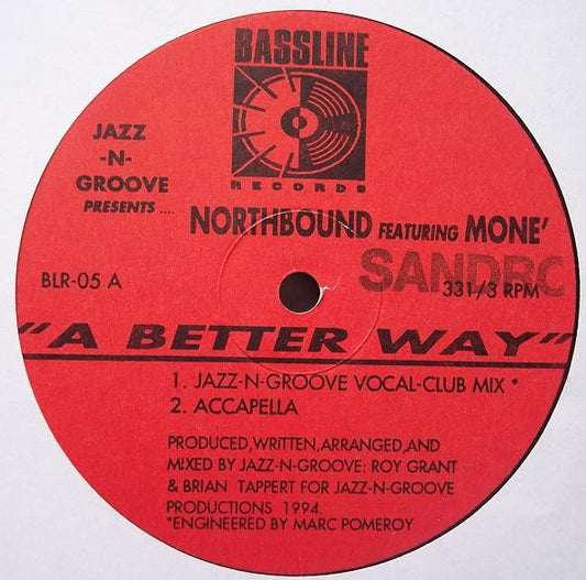 Jazz-N-Groove Northbound Mon 12" Vinyl A Better Way, EX condition