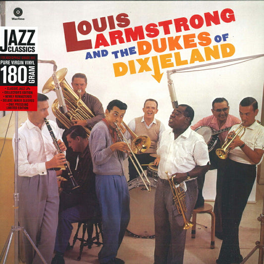 Louis Armstrong & Dukes of Dixieland LP WAXTIME 771775 Jazz Record New
