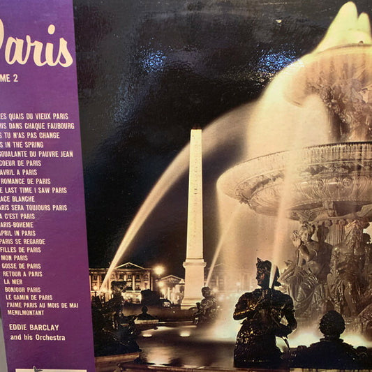 Eddie Barclay Paris Volume 2 LP EROS ERL50038 Used VG, no obi