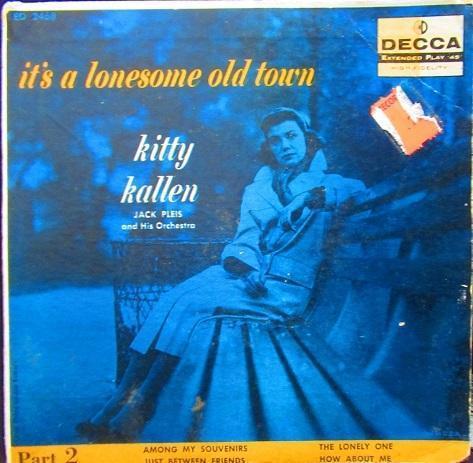 Kitty Kalen 50 Jazz Vinyl Record A-side Lonely One B-side Among My Souvenirs Us