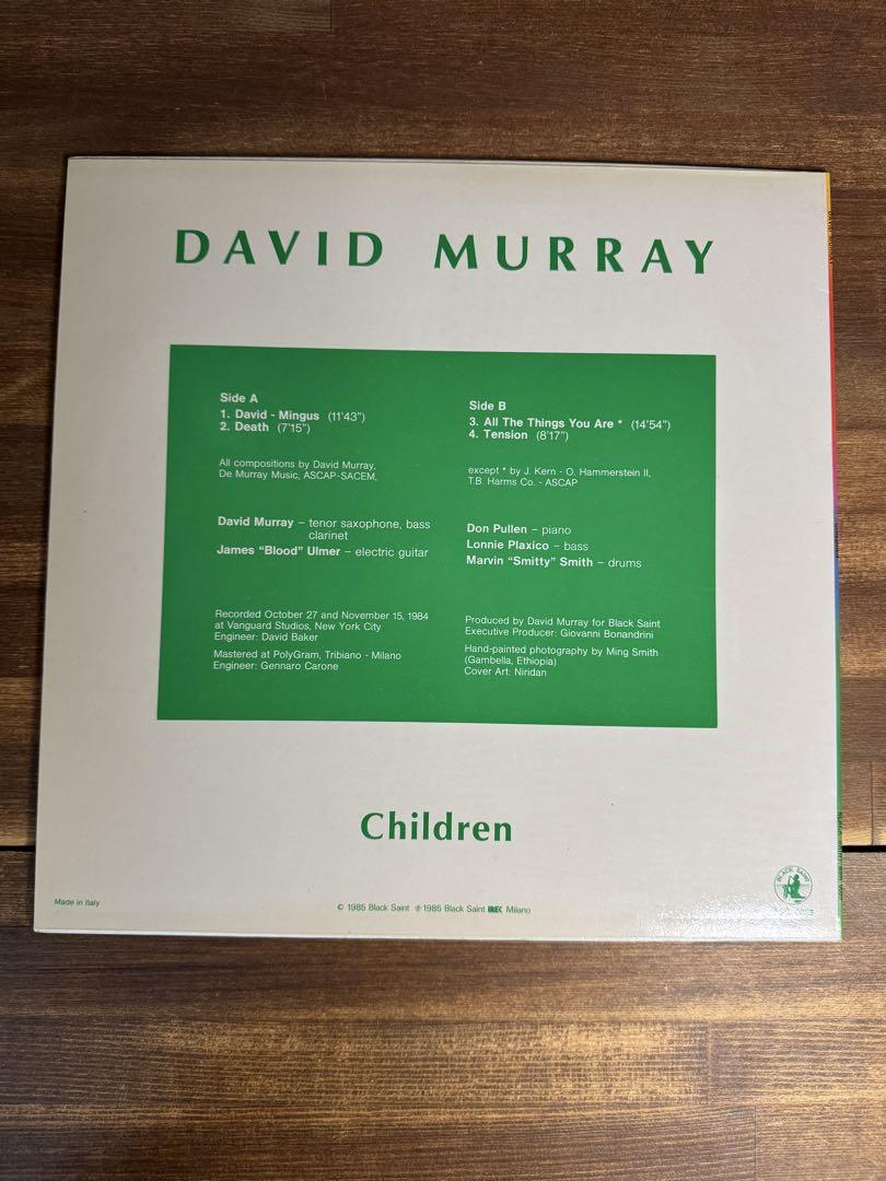 David Murray Children LP Jazz Record Free Blowing Used