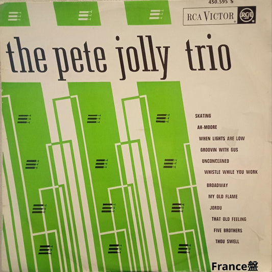Pete Jolly Trio France RCA Victor Mono Jazz Record 1963 Used