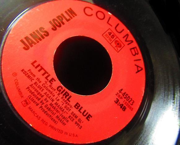 Janis Joplin Original US 1969 45 RPM Record Psychedelic Blues Vinyl