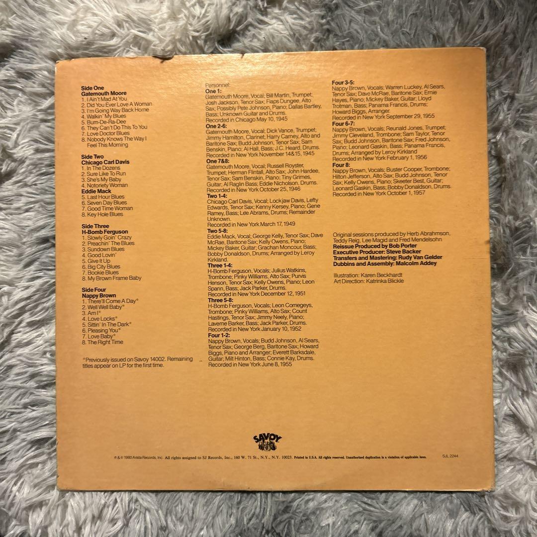 V.A The Shouters Rhythm & Blues US 2LP Savoy Records Jazz Blues 1980 Used