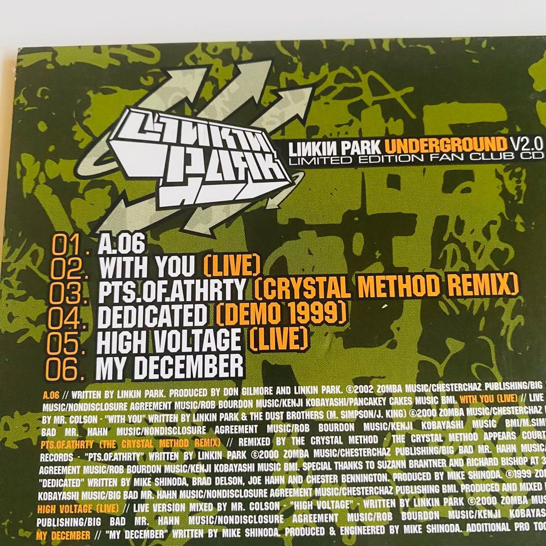 Linkin Park Underground 2.0 Fan Club Limited Edition CD Not for Sale