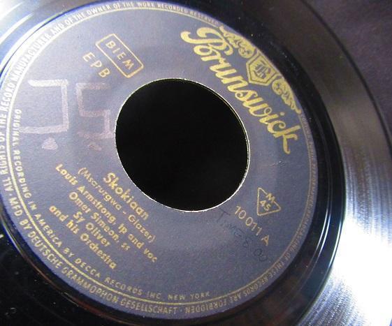 Louis Armstrong German Original Jazz Vinyl 1961 Rare Record Pair