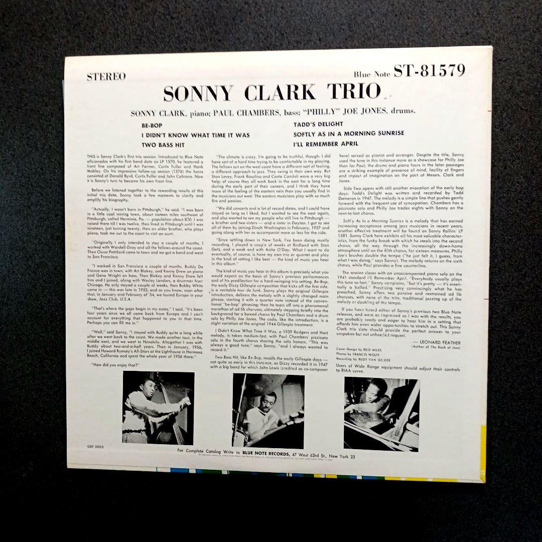 Sonny Clark Trio Blue Note LP 1957 Jazz Bop Classic Record