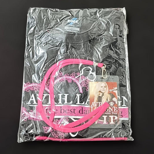 Avril Lavigne T-shirt The Best Damn Thing VIP Pass Unopened M size