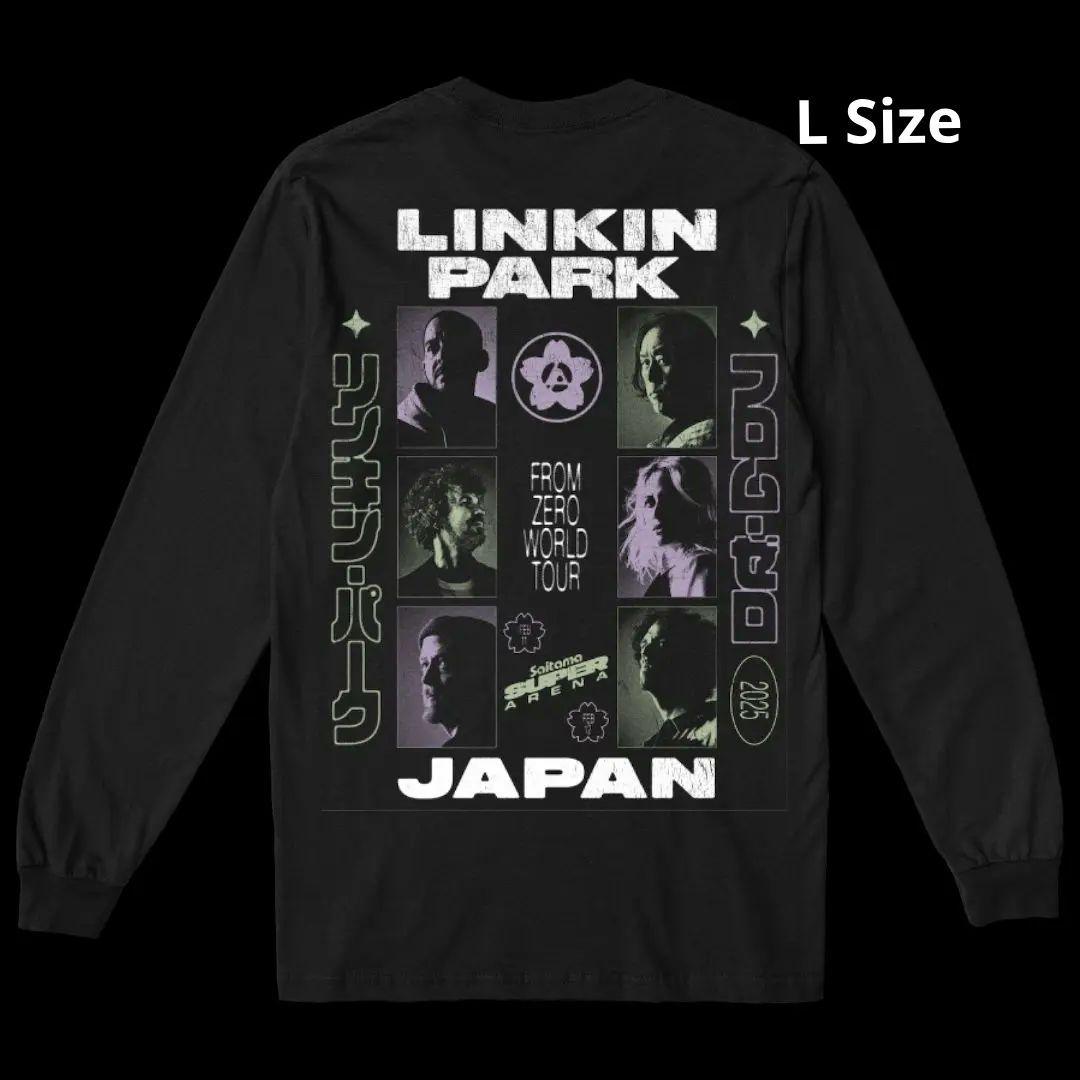 Linkin Park LS T-Shirt Japan Exclusive Large Graphic Music Band Used