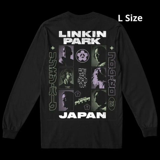 Linkin Park LS T-Shirt Japan Exclusive Large Graphic Music Band Used