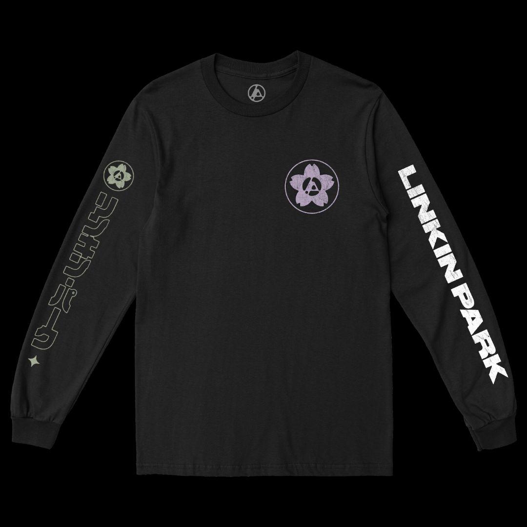 Linkin Park LS T-Shirt Japan Exclusive Large Graphic Music Band Used